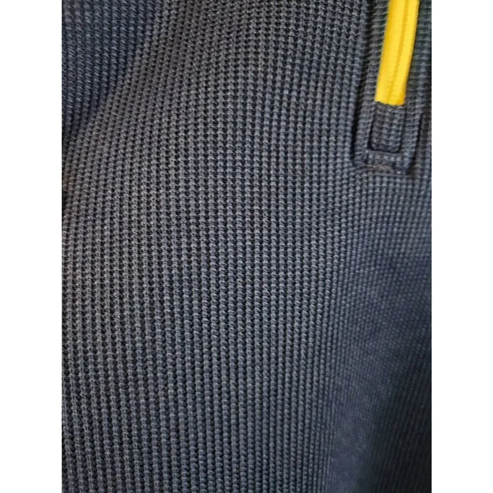 SPYDER Outbound Stryke 1/4 Zip Pullover Sweater Mens Size XXL Blue Lime